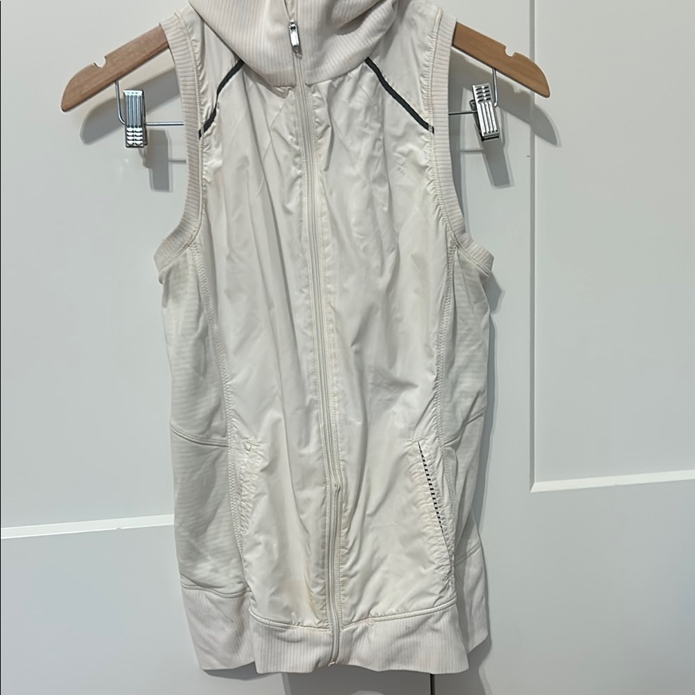 Nike White Hooded Vest